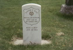 David F. Day's grave, picture courtesy of Find A Grave